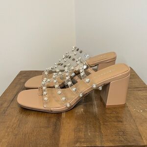 Madden girl peral studded chunk heel sandal